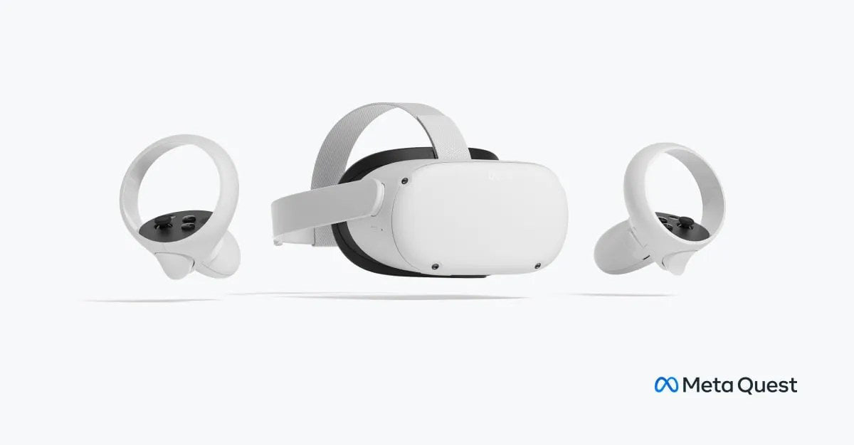 Meta Quest 2 VR-headset med Touch-controllere