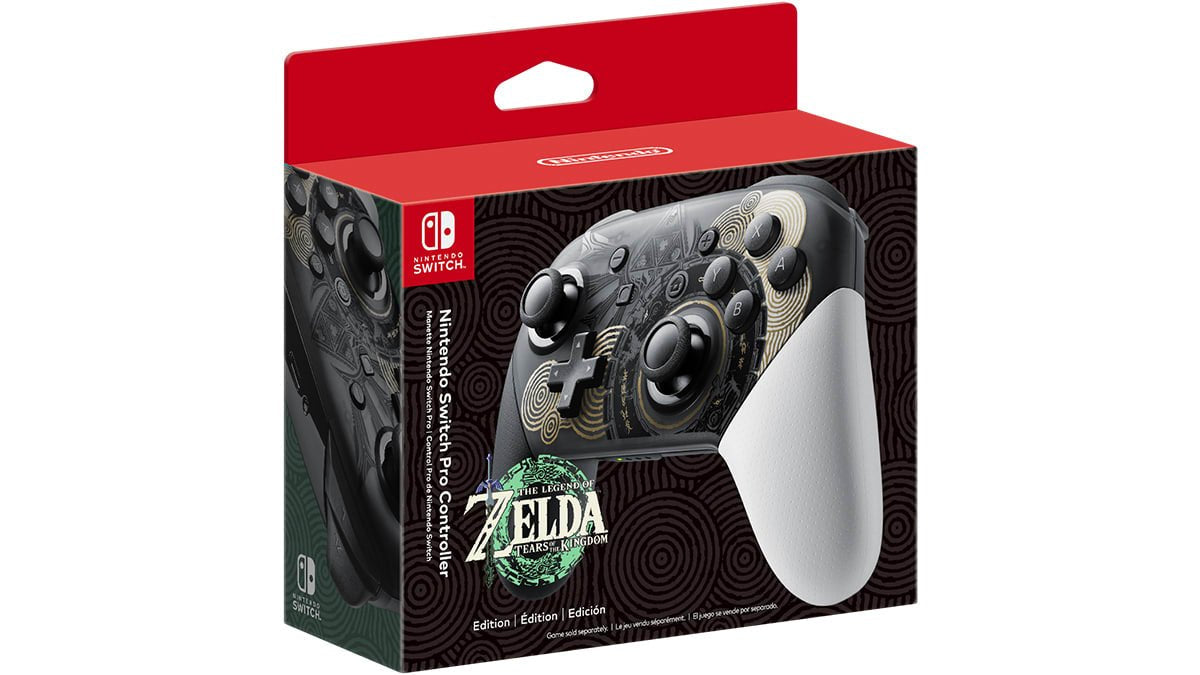 Pro Controller med Tears of the Kingdom-design
